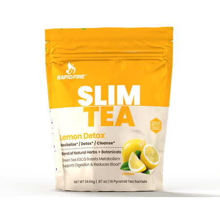 Rapid Fire Slim Tea Lemon Herbal Tea, 14 Ct Tea Bags