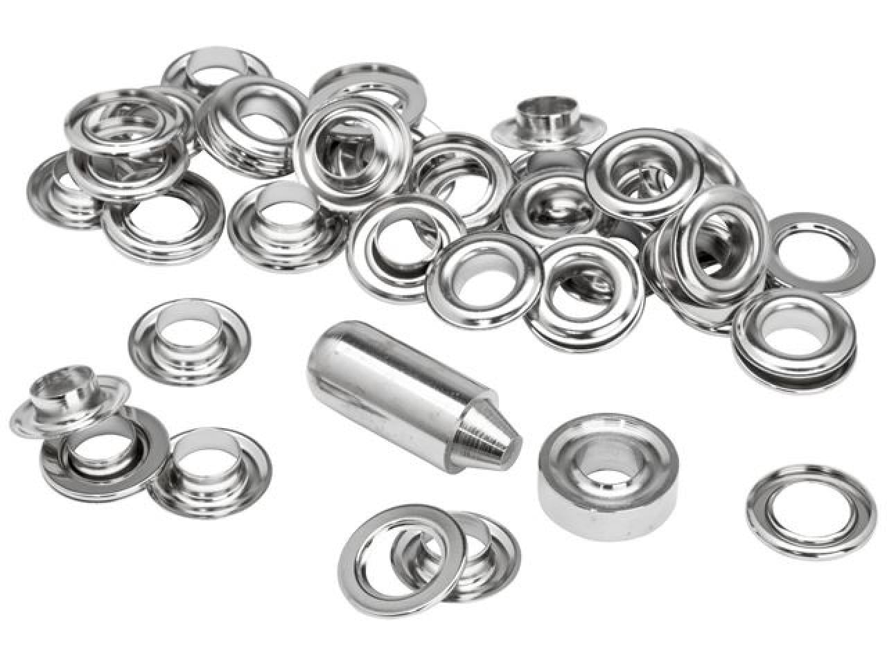 Rapid - Grommets 10 x 21mm (25) + Metal 2 Piece Anvil