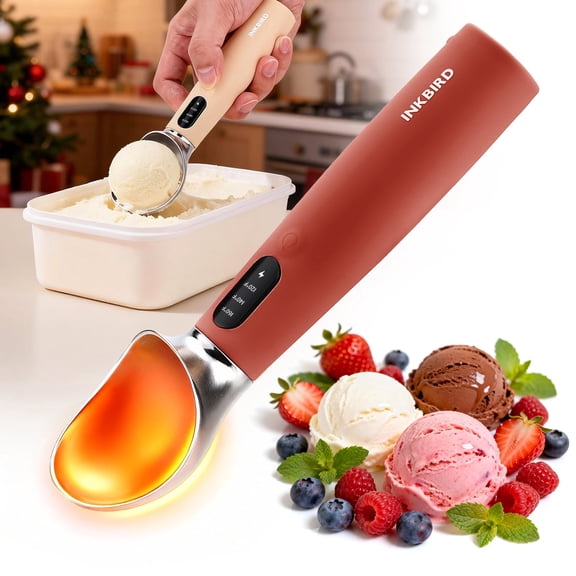 Rechargeable Heated Ice Cream Scoop with Adjustable Temperature