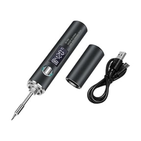 Rapid Heating Cordless Soldering Iron with USB C Charging and Adjustable Temperature for DIY Projects and Electronics Repair