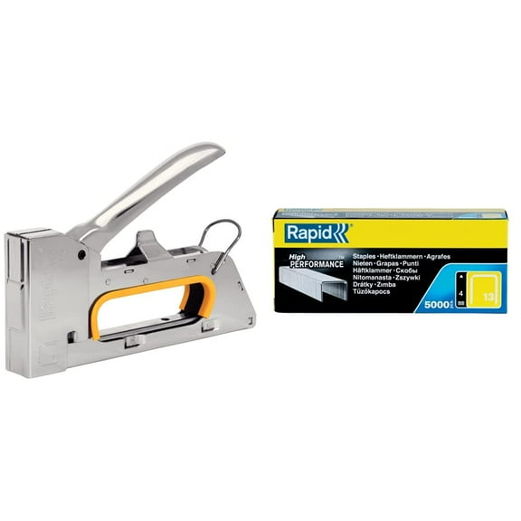 Rapid Heavy Duty Manual Staple Gun PRO R23 & High-Performance Staples Box + Staples 6mm