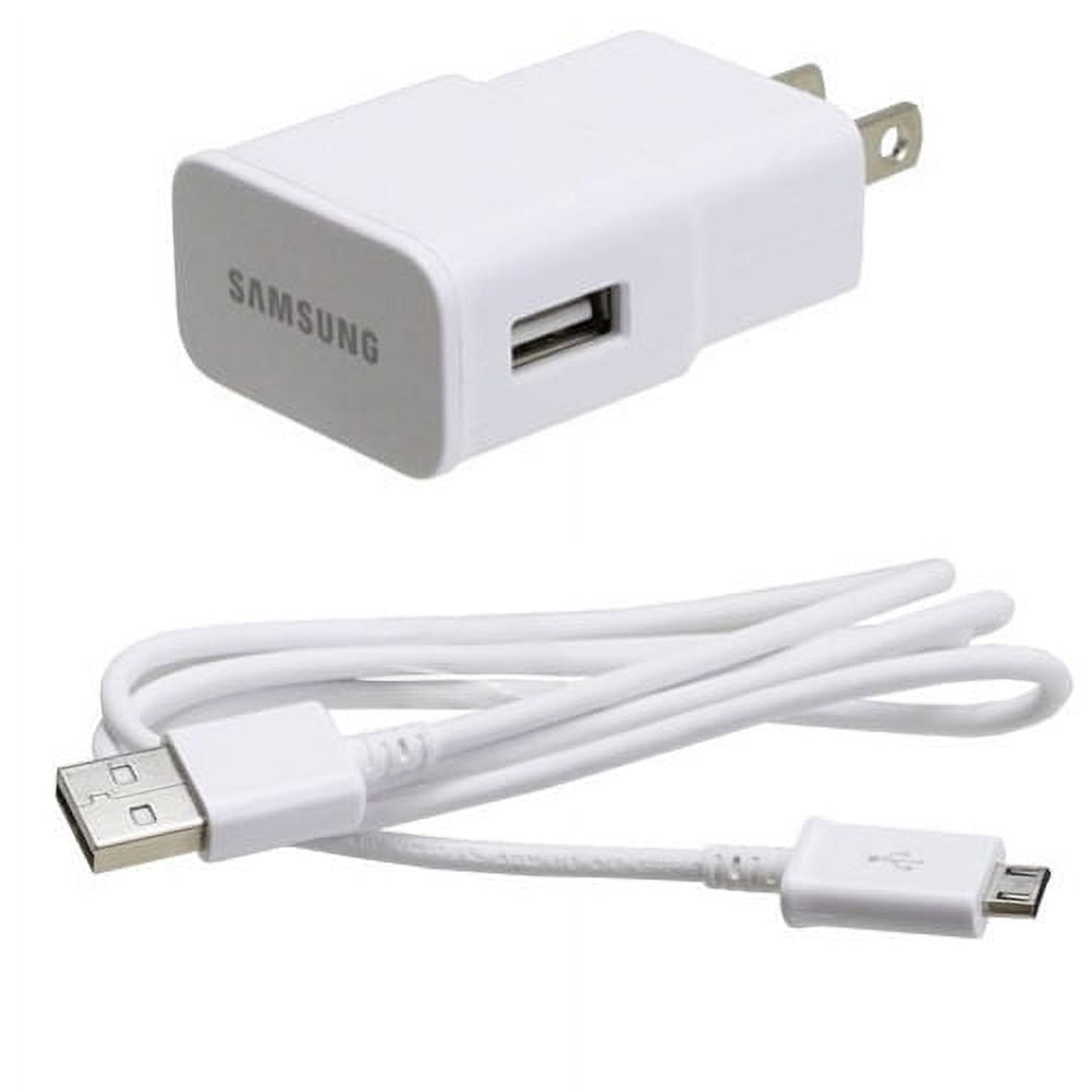 Rapid Home Wall Travel Charger USB Adapter Data Cable OEM Compatible With Samsung Galaxy J7 V (2017), Sky Pro, Perx J3 Emerge, (2018) Grand Prime Express Prime Avant Amp 2 Alpha A6 A5