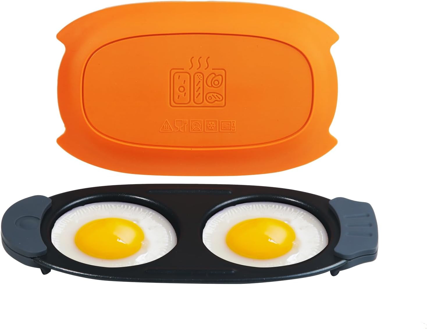 Rapid Microwave Egg Cooker & Waffle Maker Set - 90-Second Gourmet Breakfast Bundle for Dorms Travel Hotel Dishwasher Safe Non-Stick Space Saving Ultimate Gift