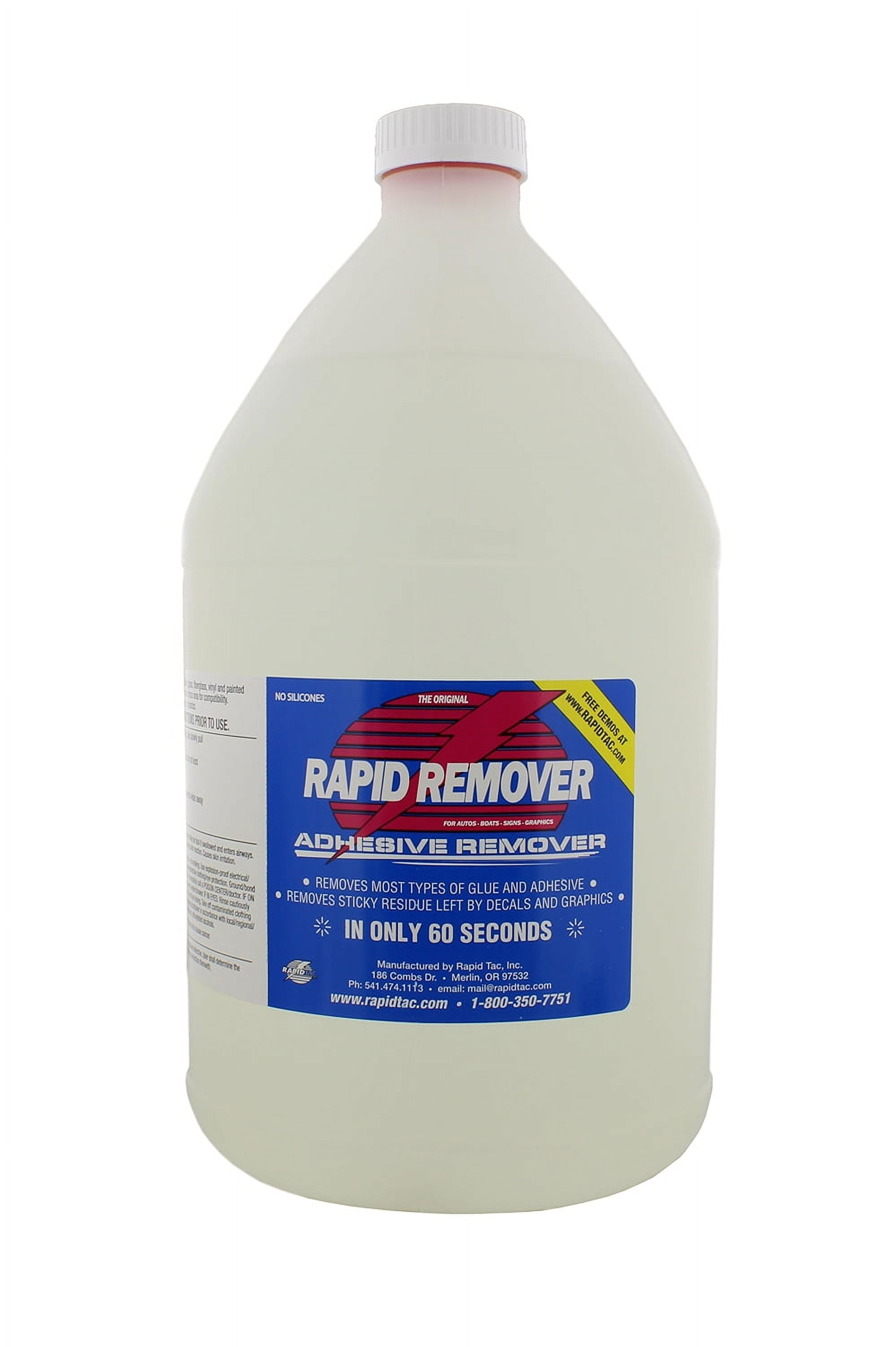 Rapid Remover Adhesive Remover for Vinyl Wraps, Graphics, Decals, Stickers, Stripes, 1 Gallon