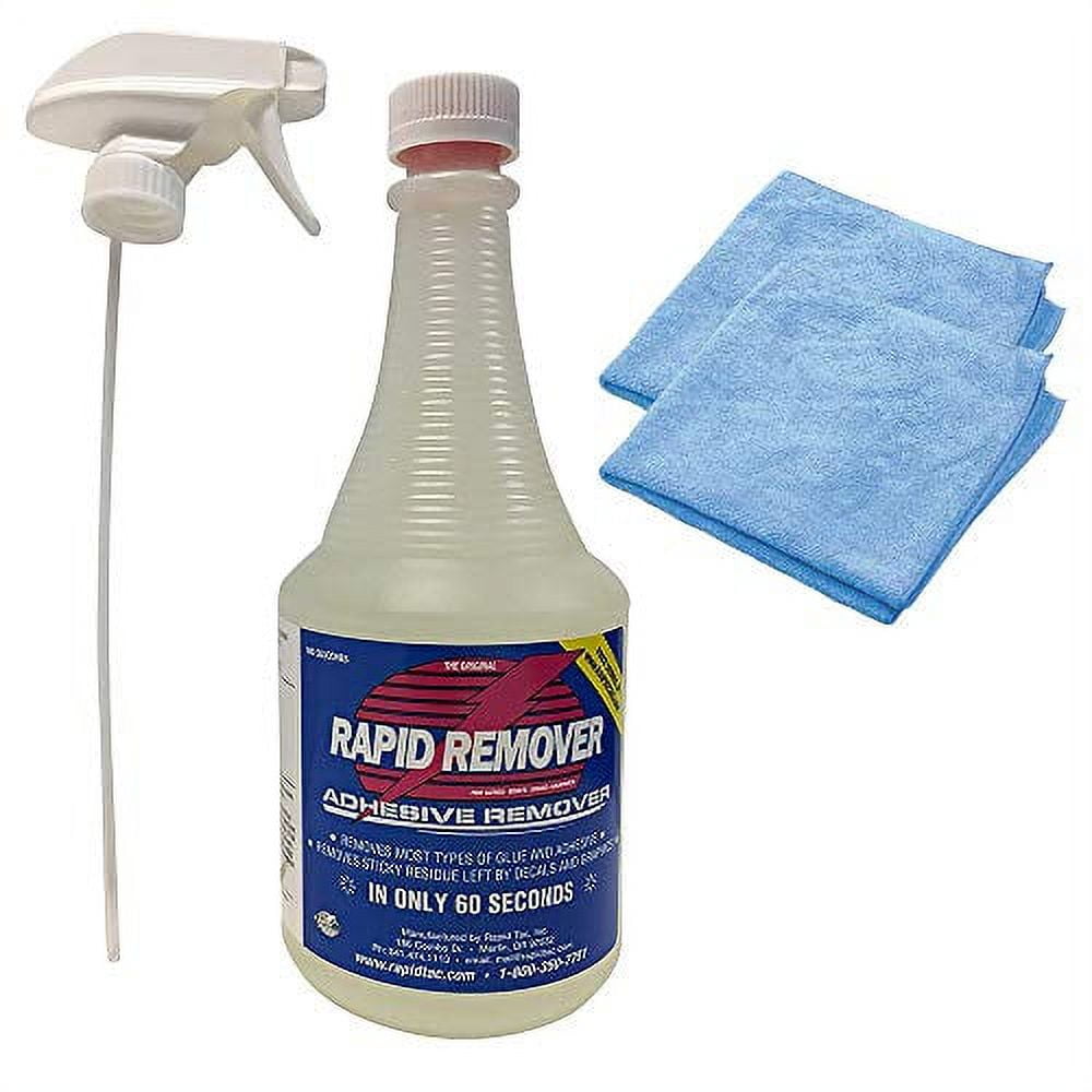 RapidTac Rapid Remover Remover 32 oz. Bottle with Sprayer & Two Free Detailing Connect Microfiber Towels