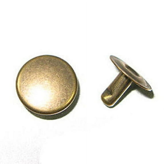 Rapid Rivets XL 11mm Cap 8mm Post Antique Brass speedy