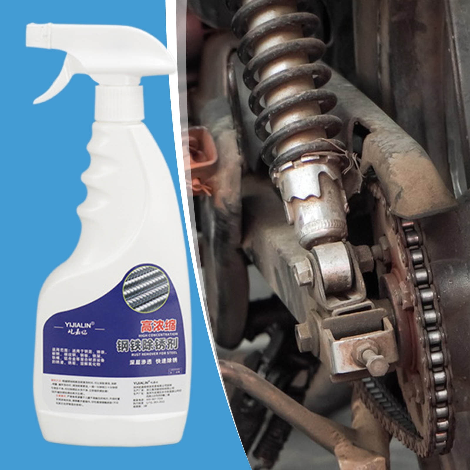 Rapid Rust Remover Spray 500ml - Heavy-Duty Formula for Instant Rust ...