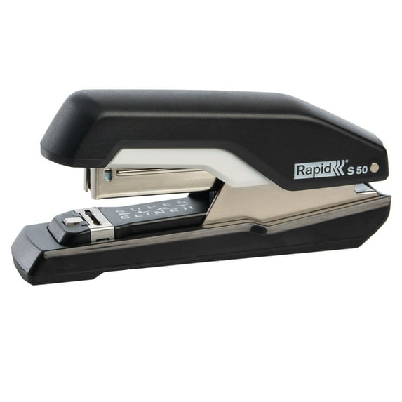 Rapid S50 Super Flat Clinch Stapler 50 Sheet Capacity Home Office Supplies Jam Free Compact Stapler Low Force Stapler