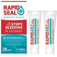 Rapid Seal Wound Gel (2 Count) Stop Bleeding in Seconds Ideal for Cuts