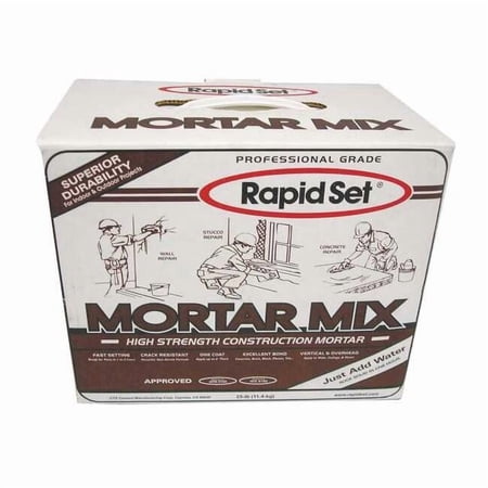 Mortar, 25 lb., Box, Gray, GRA-RSMM-25