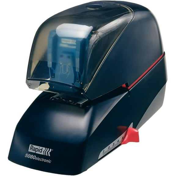 Rapid Supreme 5080e Contactless Electric Stapler, Flat Clinch Stapling, Staples Included, Black, 20993410