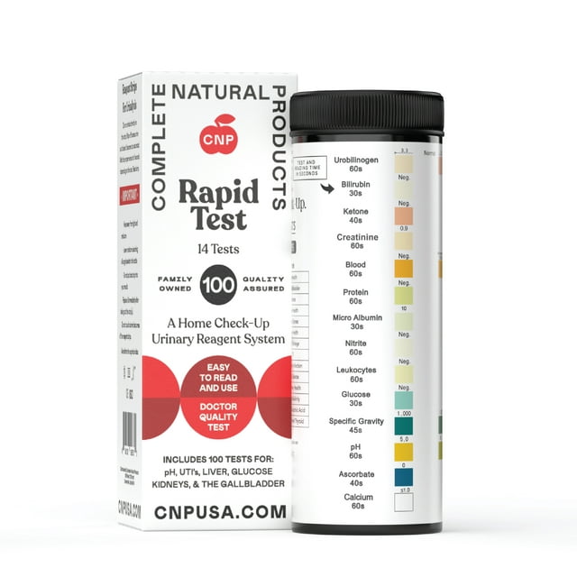 Rapid Test Complete Urinalysis Test Strips 100 Tests UTI Strips