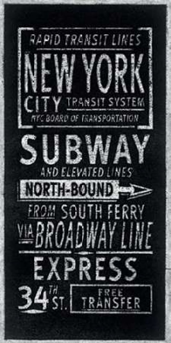 Rapid Transport Lines New York Canvas Art - Barry Goodman (10 x 20)