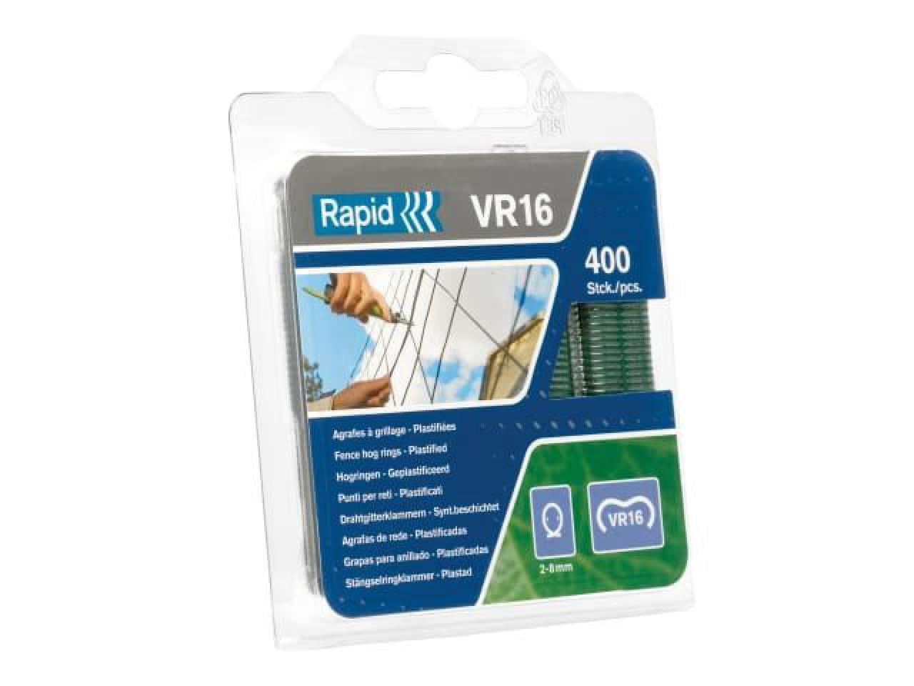 Rapid - VR16 Fence Hog Rings Pack 400 Green - Walmart.com