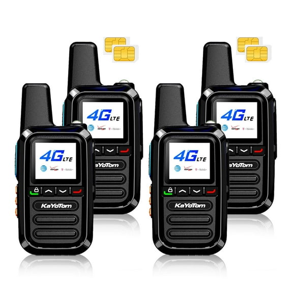 Kayotom Global Walkie Talkies Unlimited Long Range Walkie Talkie 5000 Mile adults Two Way Radio,4Pcs