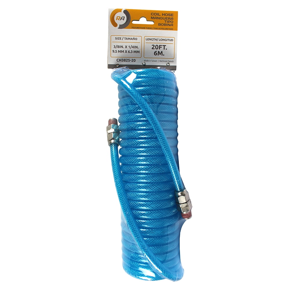 RapidAir 3/8" Polyurethane Air Hose 1/4" NPT Male NPT 200 PSI 20Ft CH3825-20