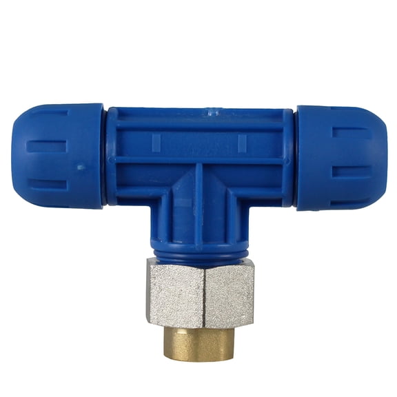 RapidAir Fastpipe 3/4" to 1/4" FNPT Reducing Tee Fitting Compressed Air Piping F1007 Single