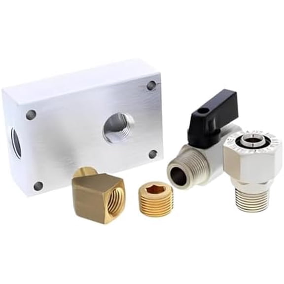RapidAir Maxline Compressed Air Piping Outlet Kit for 1/2-Inch Tubing with 1/4-Inch NPT Outlet PortTubing Adaptor air compressor line kit(90120 M8001 50120 50130 50135)$$Tools & Hardware Other