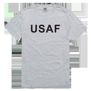 RapidDominance Air Force Relaxed Graphic Tee, Heather Grey - Small