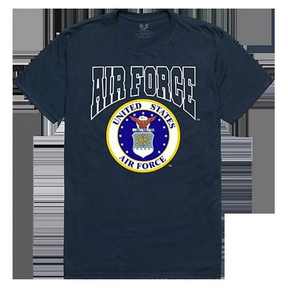 RapidDominance  Air Force Relaxed Graphic Tee, Navy - Extra Large