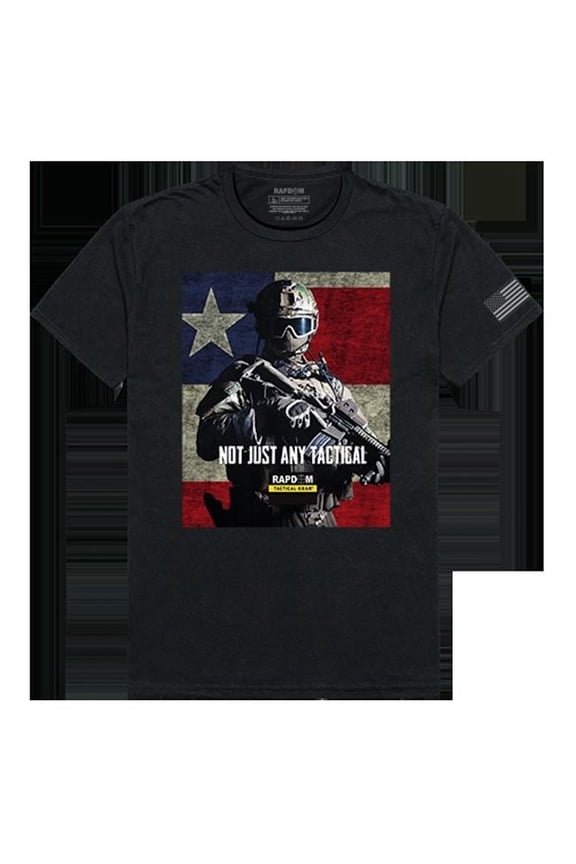 RapidDominance Not Just Any Tactical Tactical Graphics Tee, Black - Small