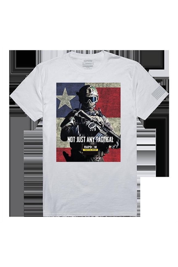 RapidDominance  Not Just Any Tactical Tactical Graphics Tee, White - Medium