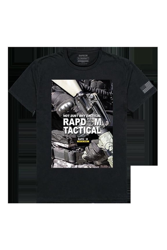 RapidDominance  RAPDOM 2 Tactical Graphics Tee, Black - Small