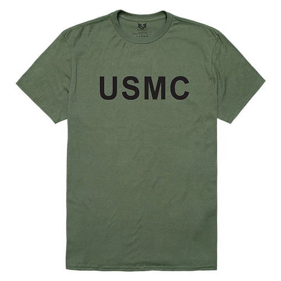 RapidDominance RS2-USM-OLV-03 USMC Relaxed Graphic Tee, Olive - Large