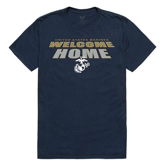 RapidDominance S34-MAR-BGT-04 Marines Welcome Home Tee, Navy - Extra Large