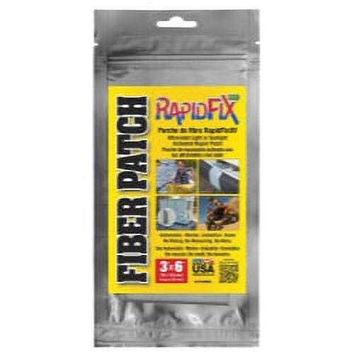 RapidFix UV Fiber Patch, 3"x6" Repair Patch Kit 18 Square Inches