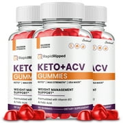 RapidRipped Keto ACV Gummies, Maximum Strength, Apple Cider Vinegar, 3 Month Supply Dietary Supplement (3 Pack)