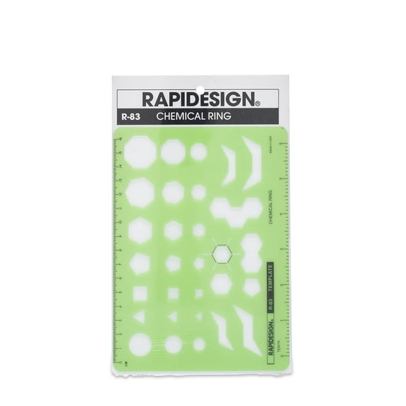 Rapidesign Technical and Scientific Drafting Templates R-83 chemical ring