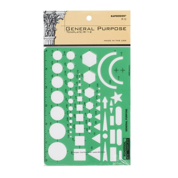 Rapidesign General Purpose Template, 1 Each