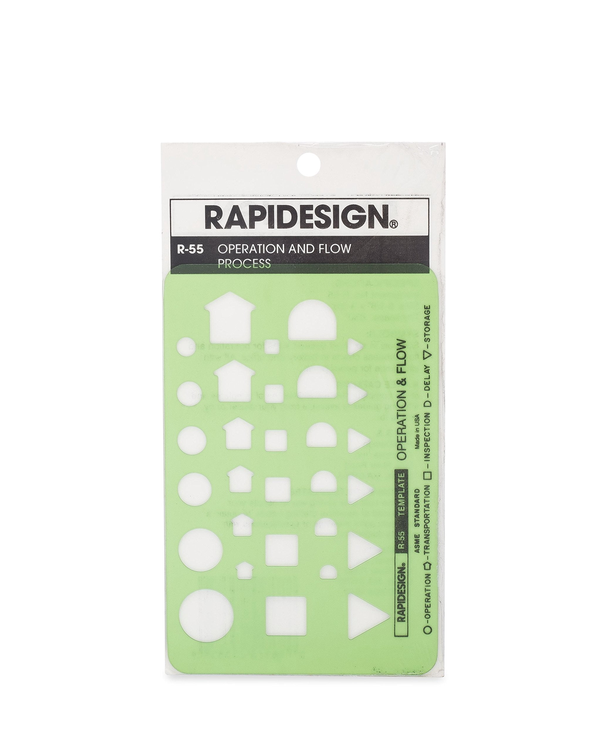 Rapidesign Operation and Flow Process Template, 1 Each (R55) - Walmart.com