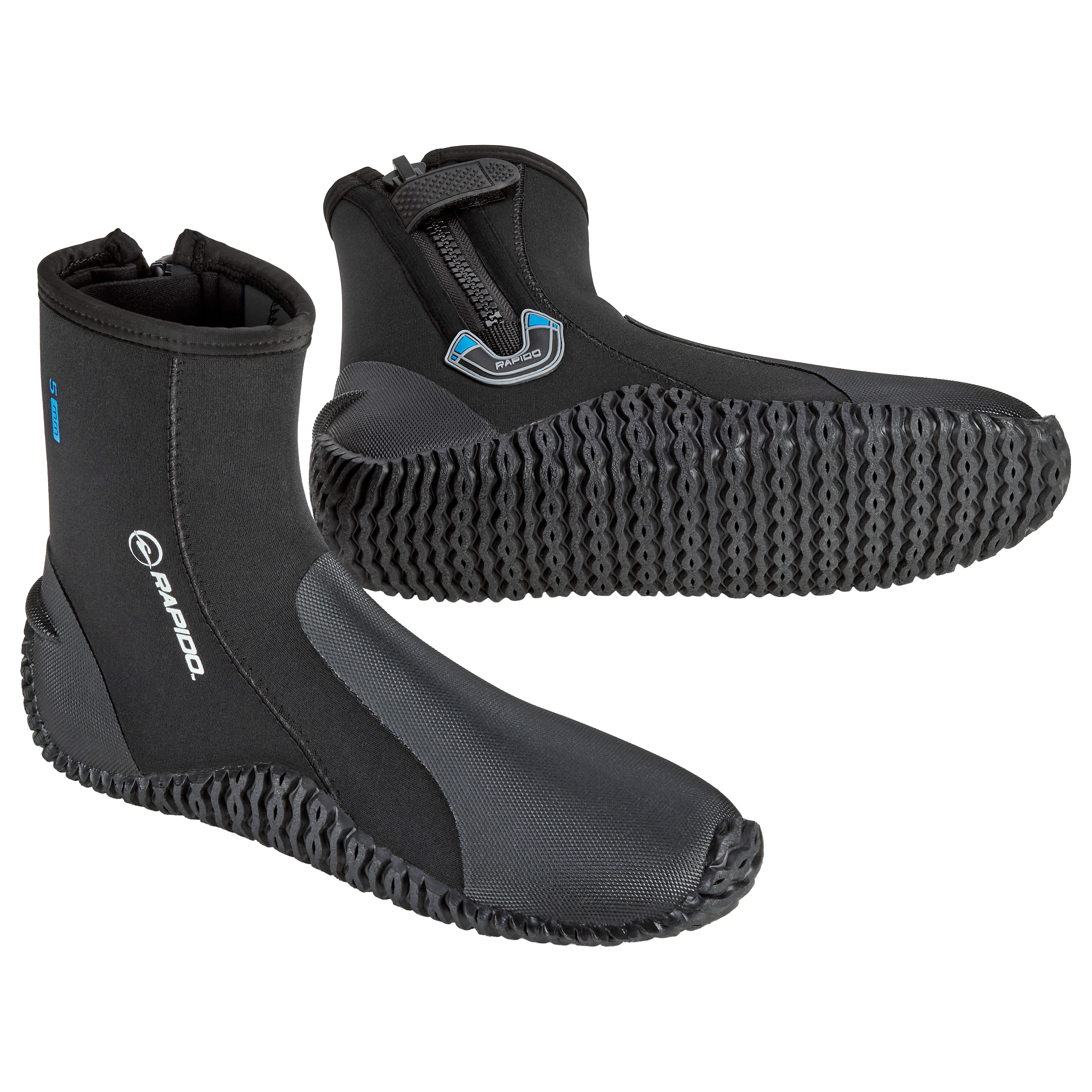 3mm Neoprene Dive Boots For Snorkeling, Surfing, Kayaking (Black, 10 ...