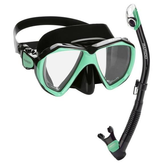 Rapido Otimo Two Lens Mask and Snorkel Combo