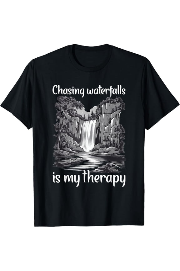 Rapids River Therapy Whitewater Chase Waterfalls T-Shirt