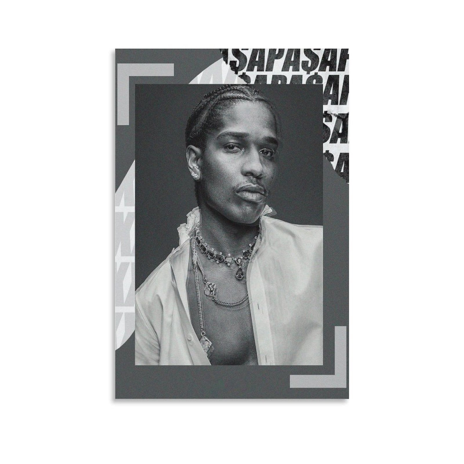 Rapper ASAP Music Rocky Rap Hip Hop R&B Singer Poster (10) Canvas Wall ...