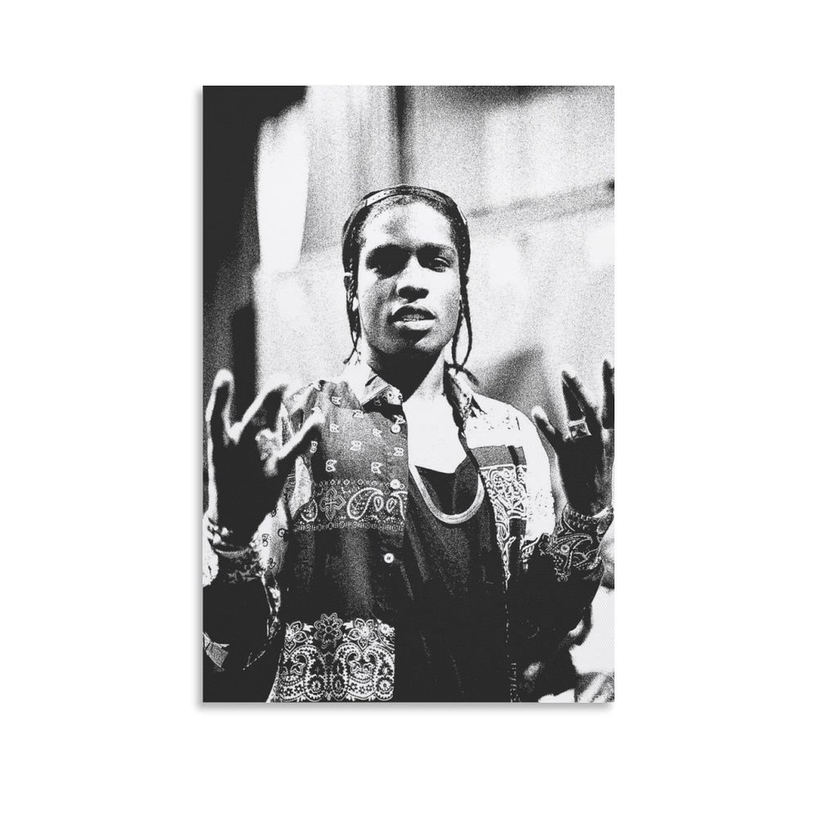 Rapper ASAP Music Rocky Rap Hip Hop R&B Singer Poster (8) Canvas Wall ...