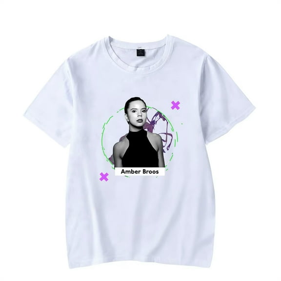 Rapper Amber Broos Merch T-Shirt Women Men Crewneck Short Sleeve Fashion Casual Tee