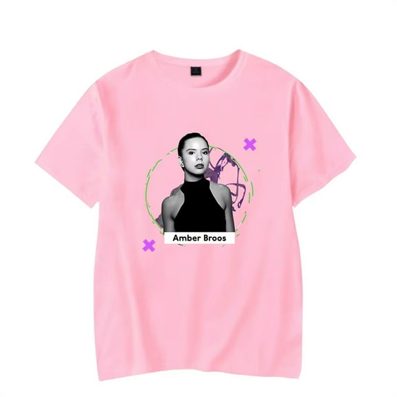 Rapper Amber Broos Merch T-Shirt Women Men Crewneck Short Sleeve Fashion Casual Tee