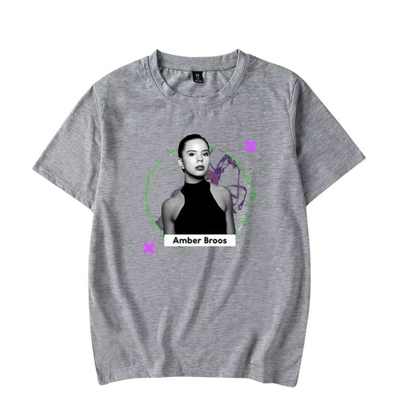 Rapper Amber Broos Merch T-Shirt Women Men Crewneck Short Sleeve Fashion Casual Tee
