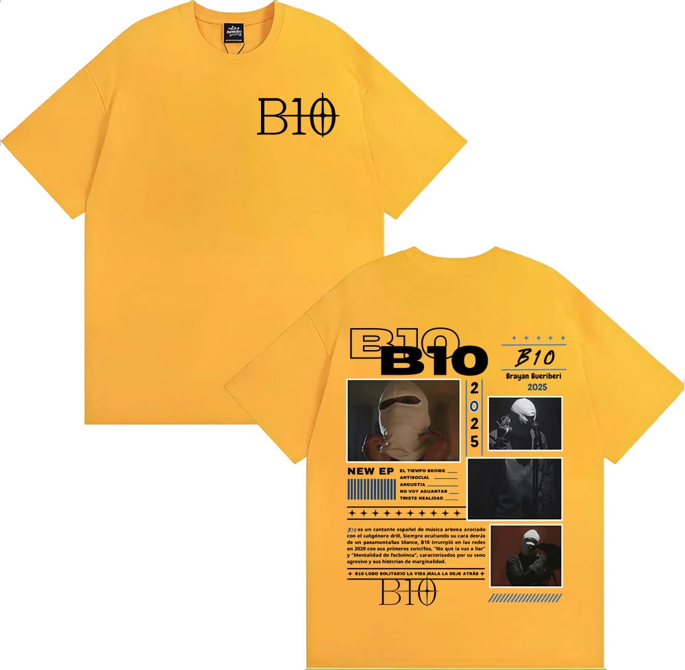 Rapper B10 Byayan Bueriberi Tour 2025 T-Shirt Hip Hop Pop Men Cotton ...
