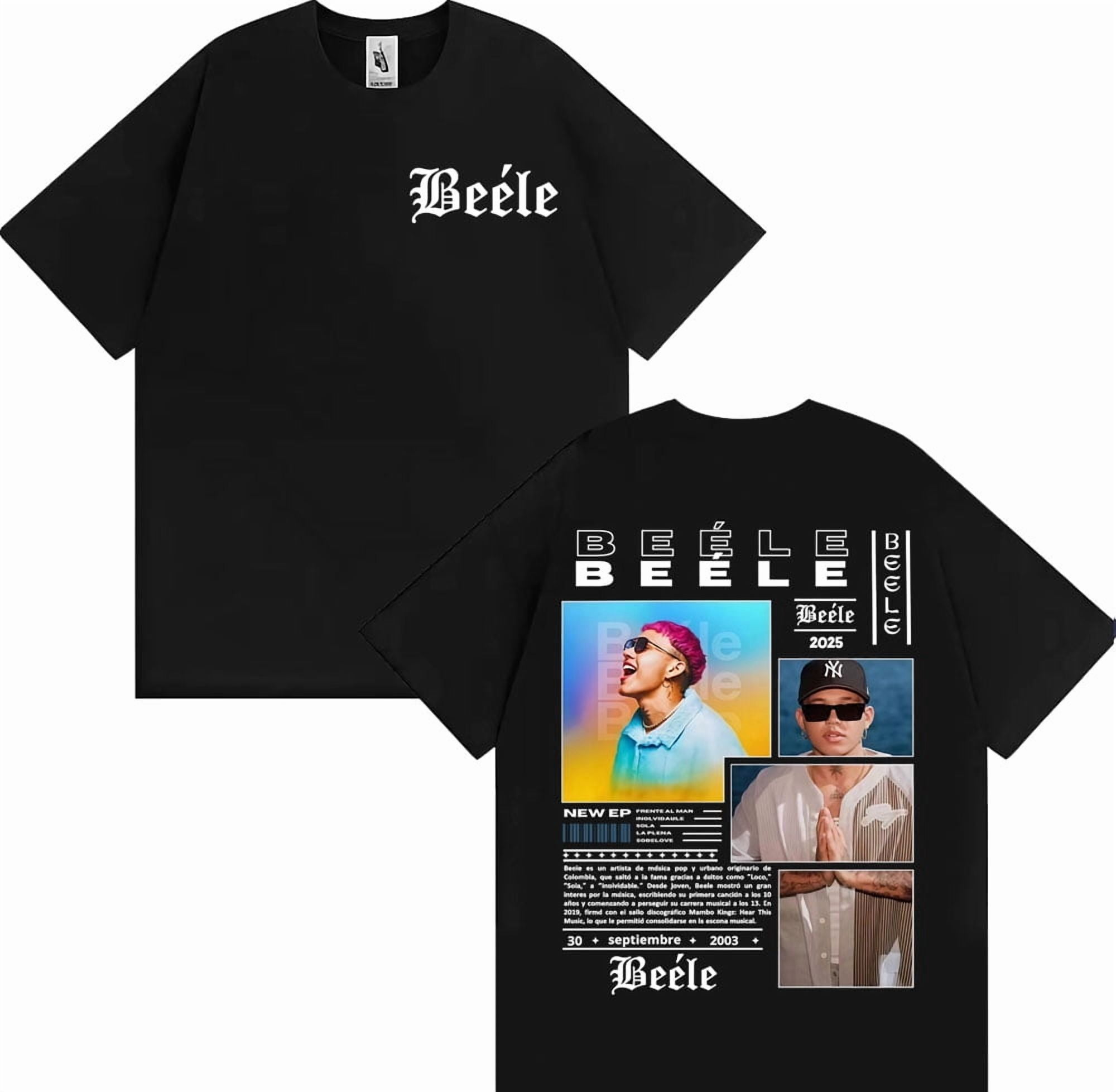 Rapper BEELE Album Tour 2025 Merchandise T-Shirt Cotton Oversized