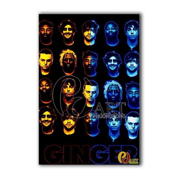 Rapper Band 2010 Poster, Hip Hop Music Wall Art Print