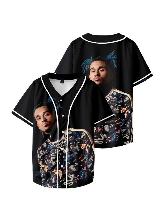 Rapper Bryant Myers 3D Baseball Shirt Men Women Hipster Hip Hop Baseball Jersey Tee Shirt