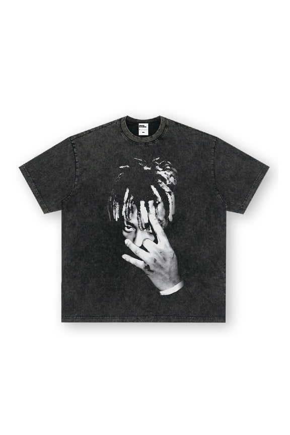 Rapper Cotton Juice Vintage Hip Hop Tees Fashion Wrld Short Sleeve O-Neck Washed Oversized Loose T-Shirts Men