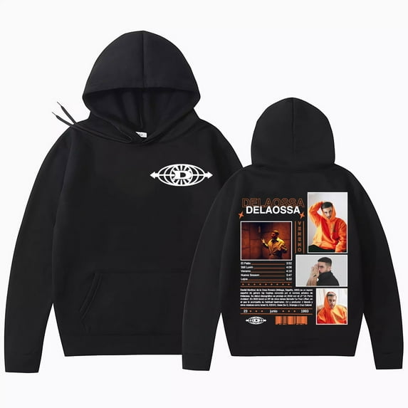 Rapper Delaossa Veneno Album Tour 2025 Cover Hoodies Men Women Hip Hop Style Fashion Sweatshirts High Quality Fleece Cozy Hoodie