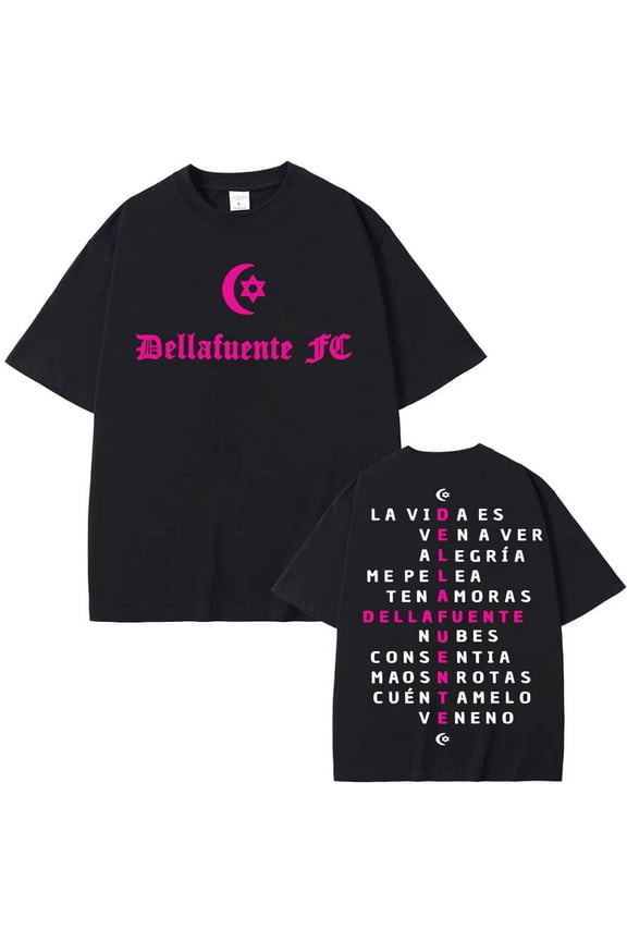 Rapper Dellafuente Reversible Graphic T-Shirt Men's Women's Comfortable 100% Cotton T-Shirt