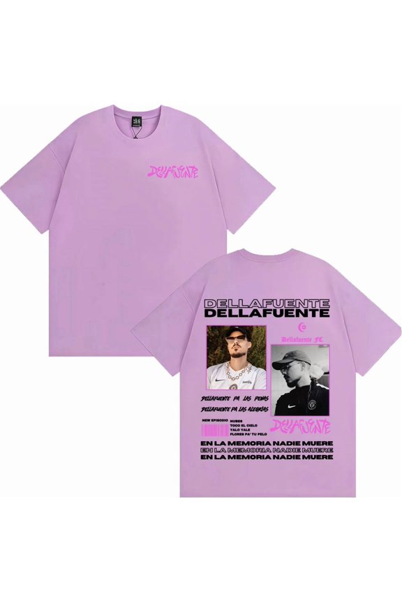 Rapper Dellafuente performance graphic T-shirt for men and women, street style T-shirt, casual and comfortable ultra cotton oversized T-shirt.